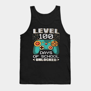 100 Days School Video Gamer 100th Day Teacher Student Kids Tank Top